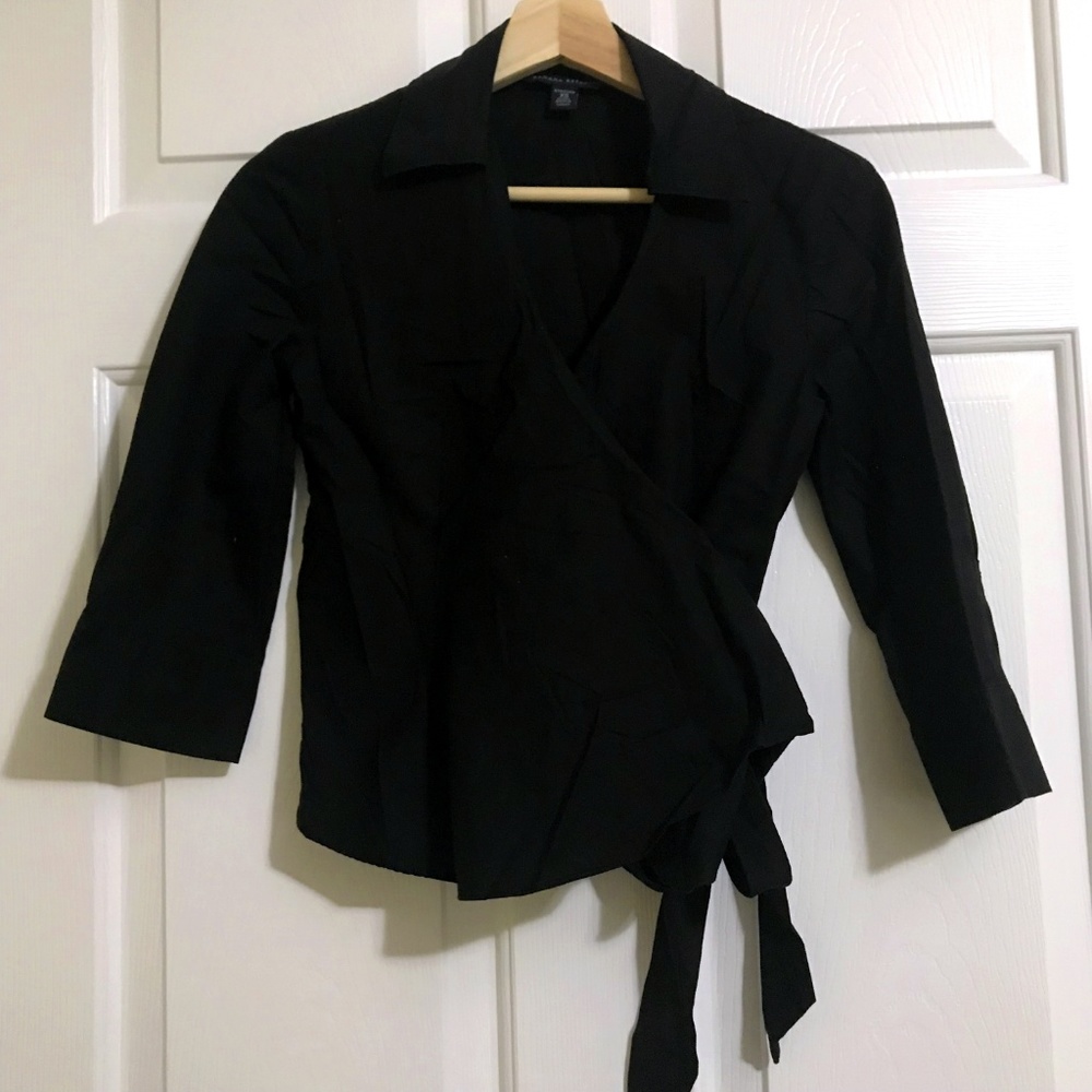 BANANA REPUBLIC 3/4 sleeves Wrap Top Blouse